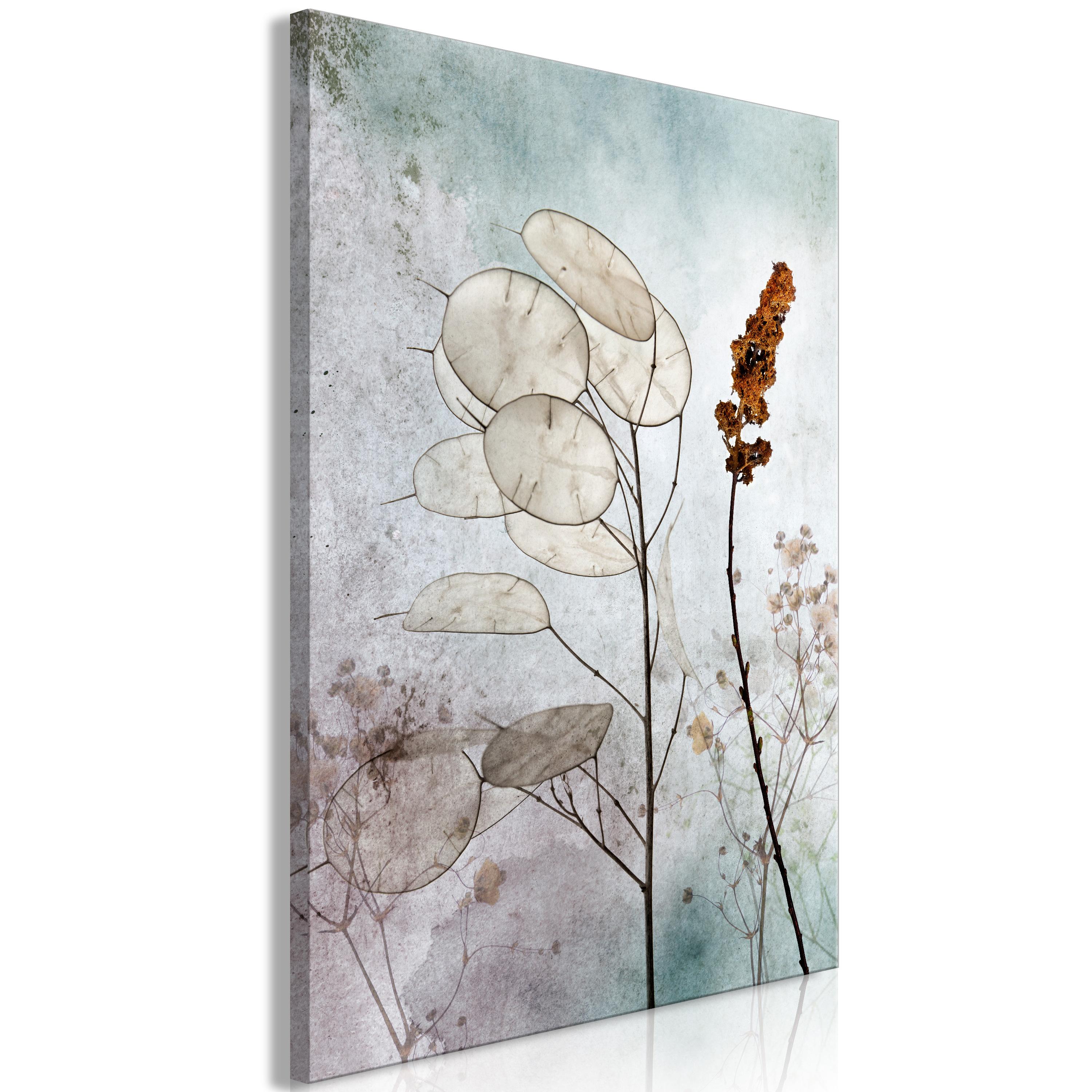 Billede - Foggy Lunaria (1 Part) Vertical - 60 x 90 cm - Standard billede