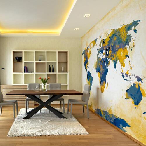 Fototapet - Map of the World - Sun and sky