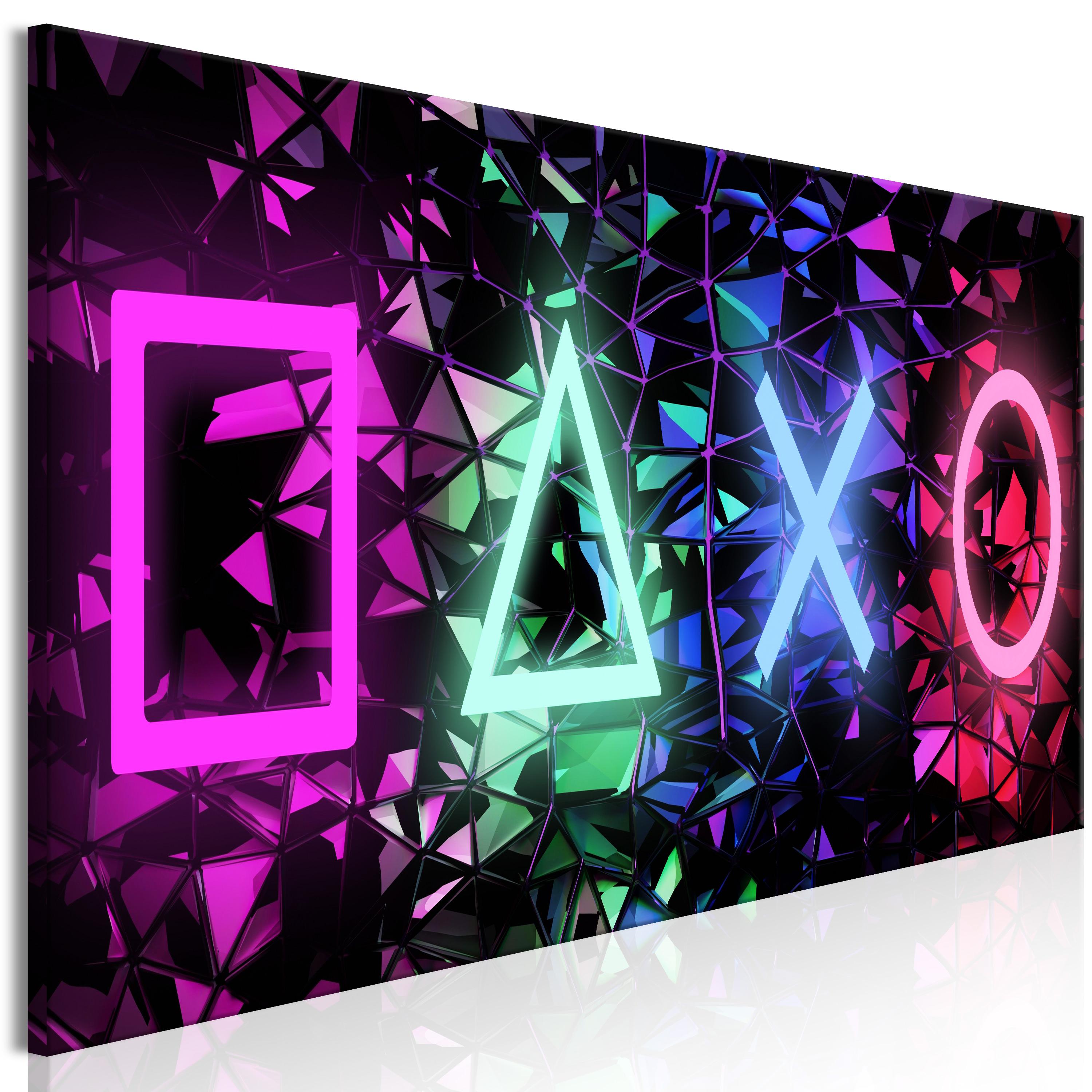 Billede - Fun Symbols (1 Part) Narrow - 120 x 40 cm - Standard billede