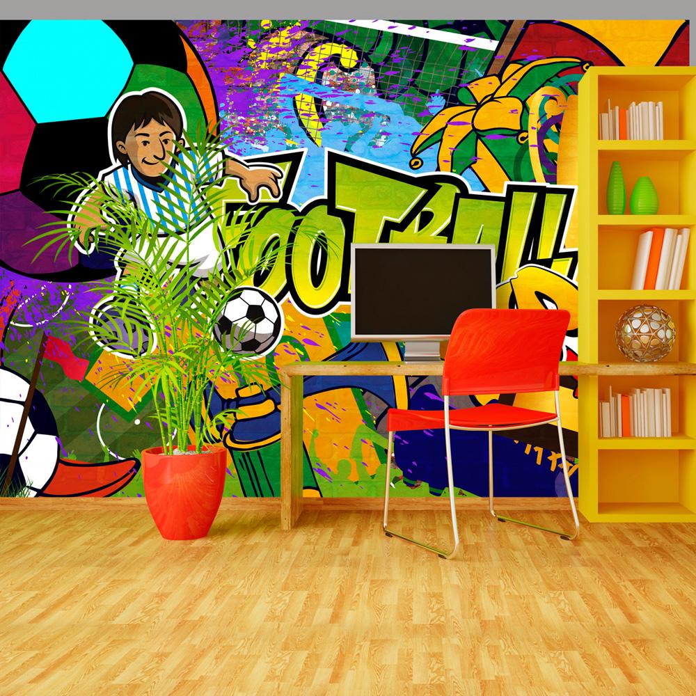 Fototapet - Football Cup - 100 x 70 cm - Standard billede
