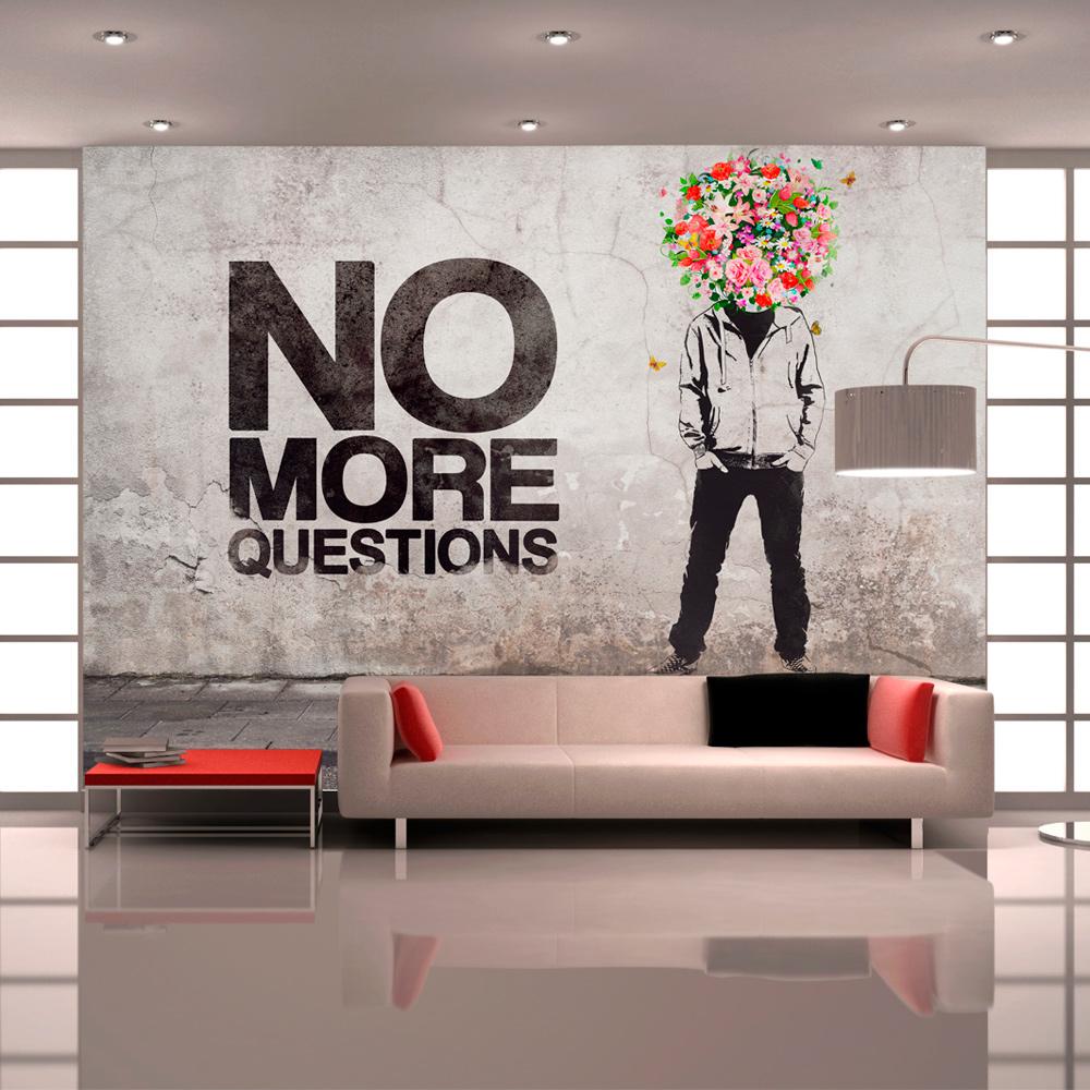 Fototapet - No more questions - 100 x 70 cm - Standard billede