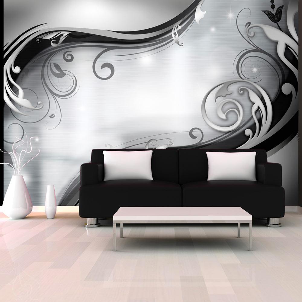 Fototapet - Grey wall - 100 x 70 cm - Standard billede
