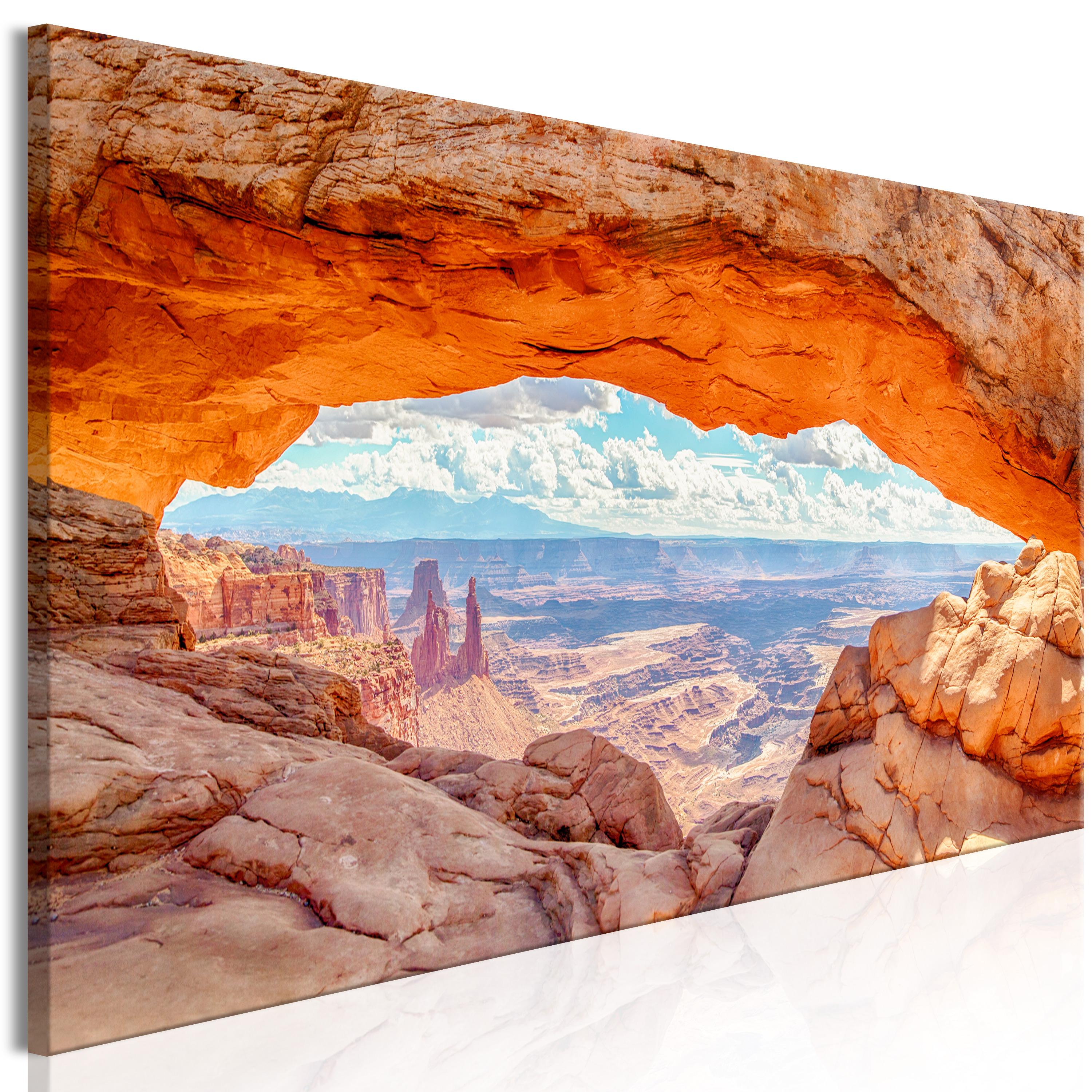 Billede Canyon In Utah 1 Part Narrow 135 X 45 Cm På Italiensk Lærred