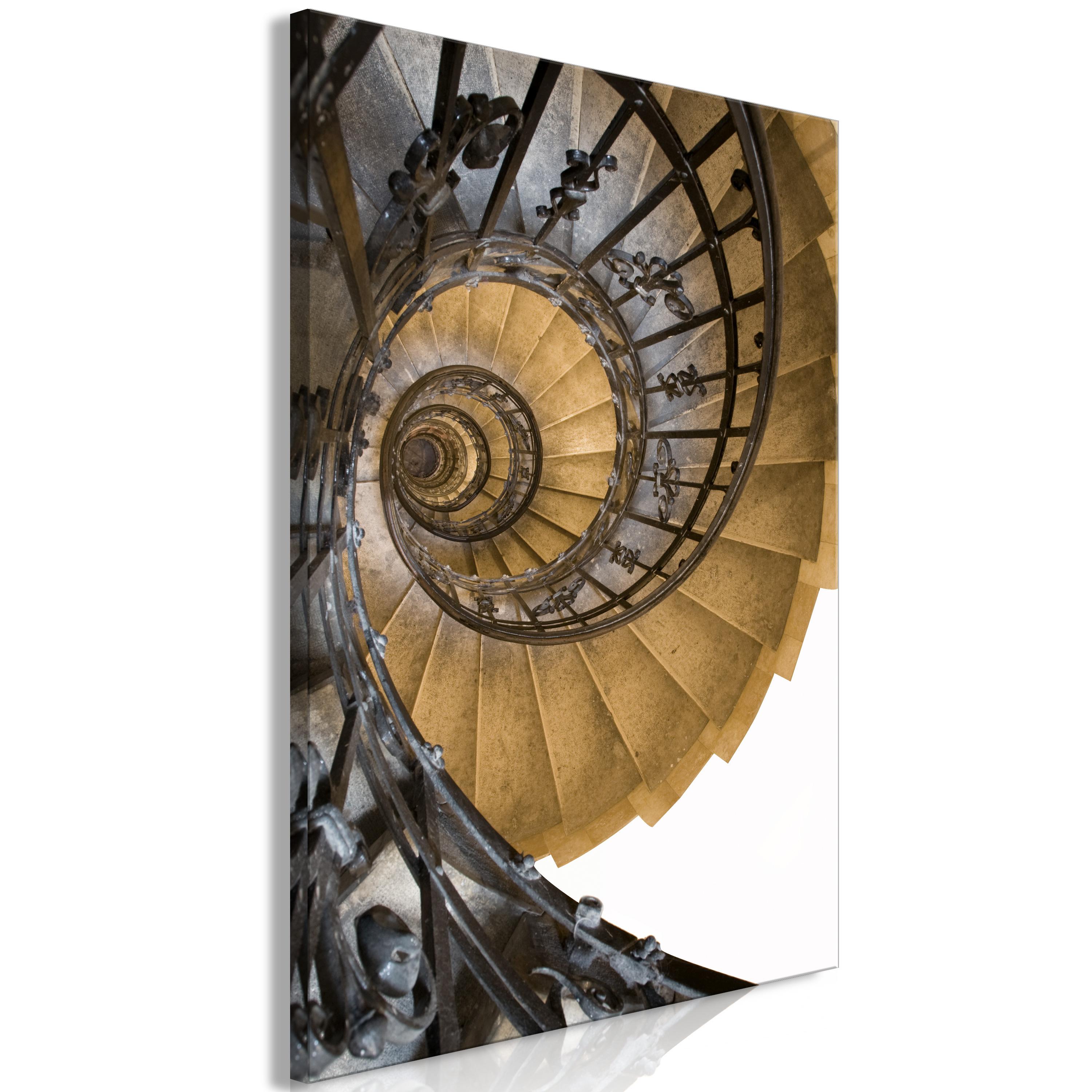 Billede - Architectural Snail (1 Part) Vertical - 40 x 60 cm - På italiensk lærred billede