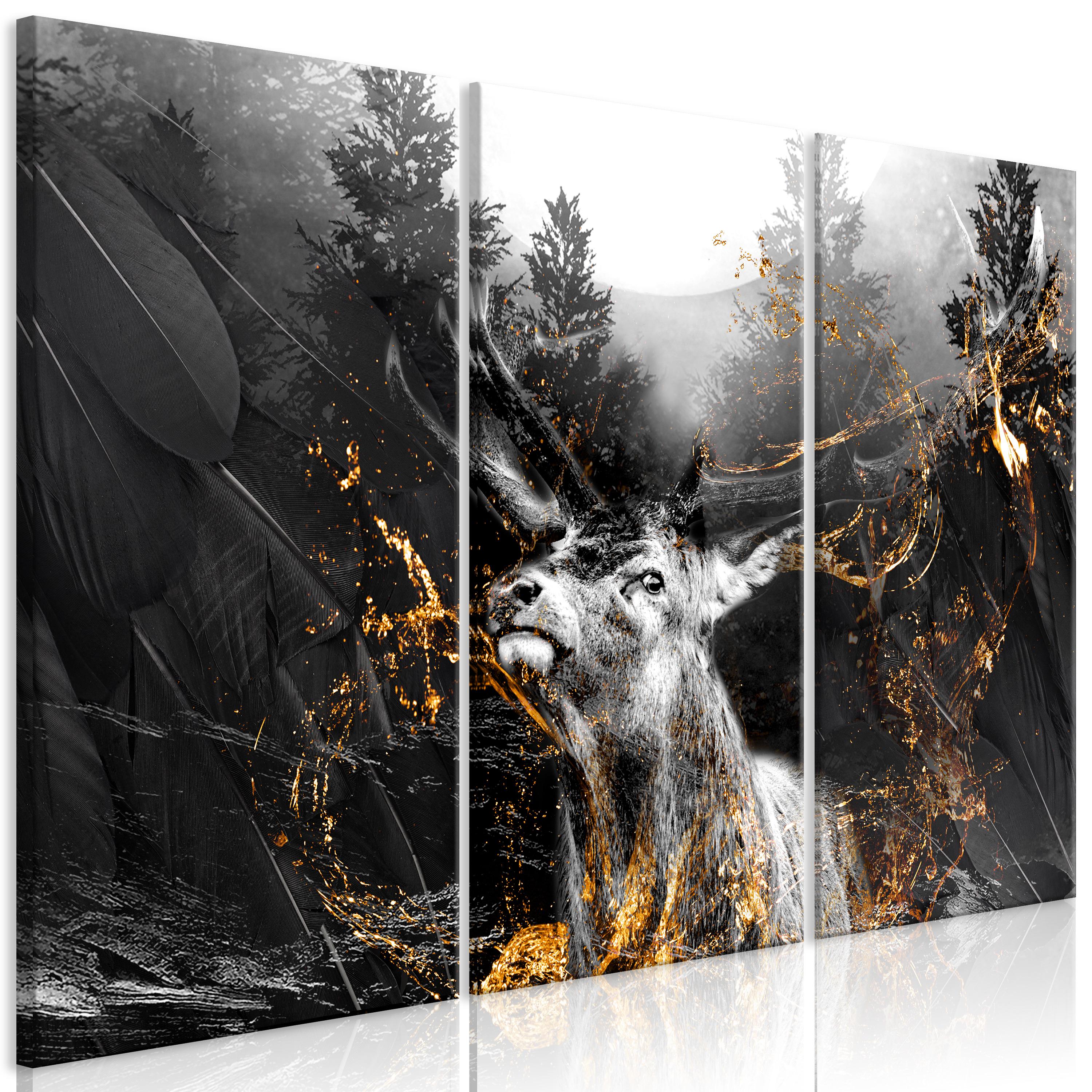 Billede King Of The Woods 3 Dele 90 X 60 Cm På Italiensk Lærred