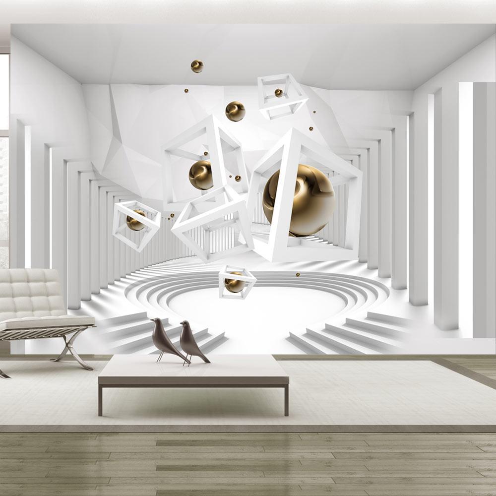 Fototapet - Geometrical Corridor - 200 x 140 cm - Standard billede