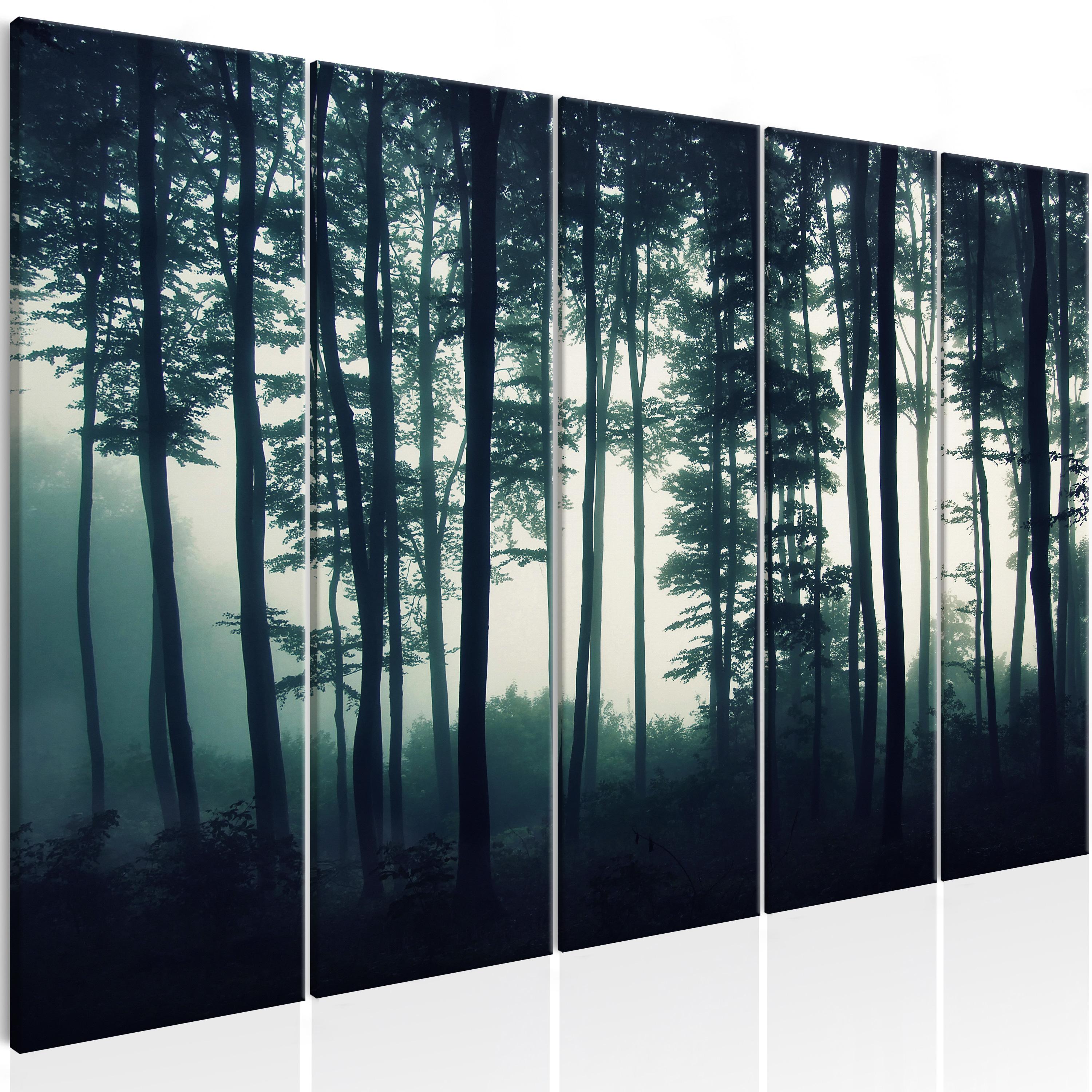 Billede - Dark Forest (5 dele) Narrow - 225 x 90 cm - Standard billede
