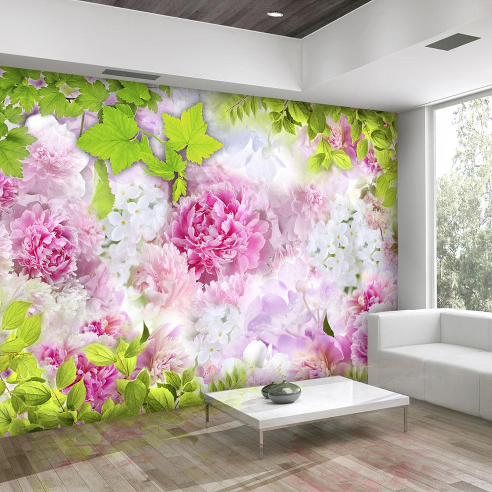 Fototapet - Peonies - 200 x 140 cm - Standard billede