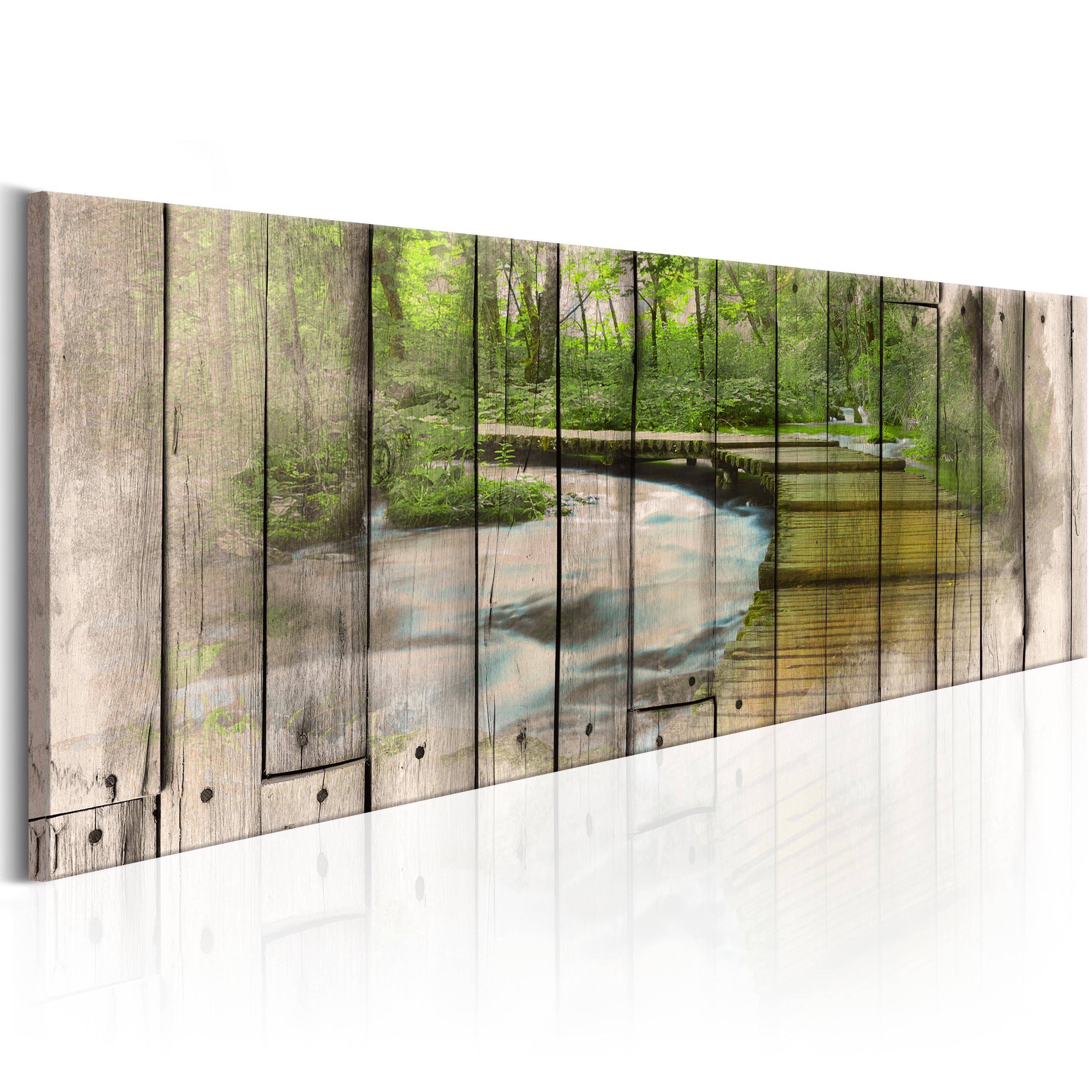 Billede - The River of Memories - 150 x 50 cm - På italiensk lærred billede