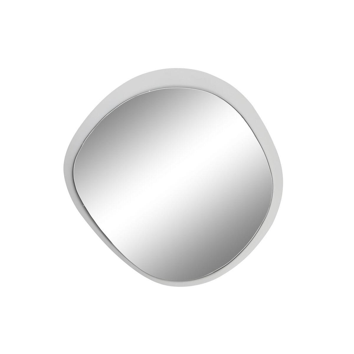 Vægspejl Home ESPRIT Hvid Metal Spejl Urban 64 x 4,5 x 62 cm