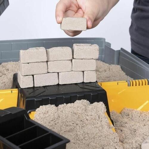 Håndværksspil Kinetic Sand Construction Case