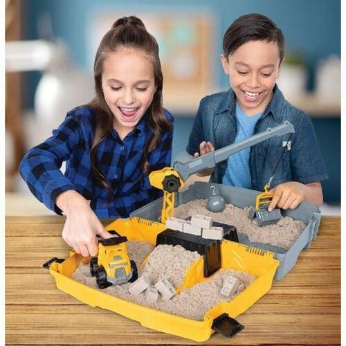 Håndværksspil Kinetic Sand Construction Case