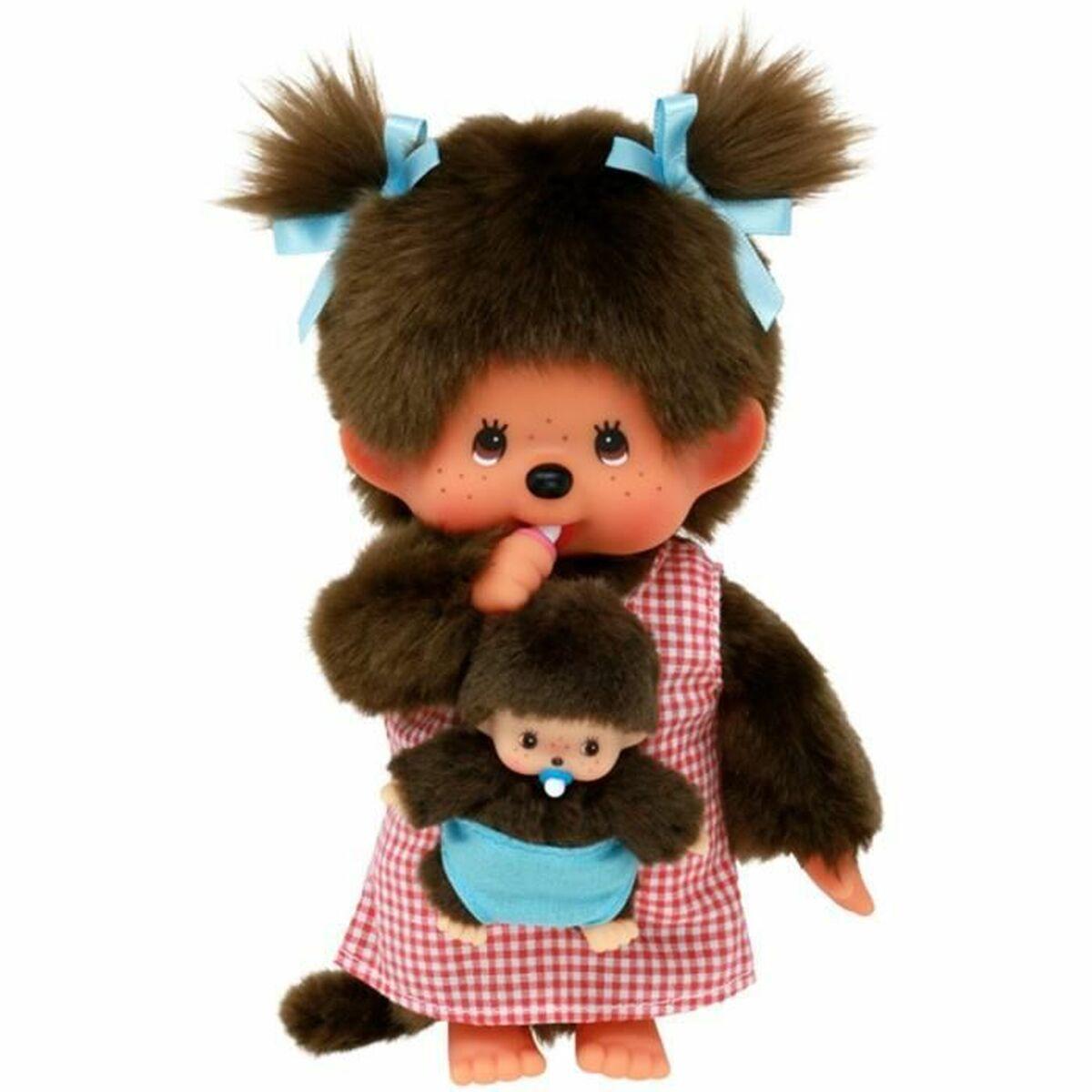 Bamse Bandai Monchhichi Maman & Baby Plush