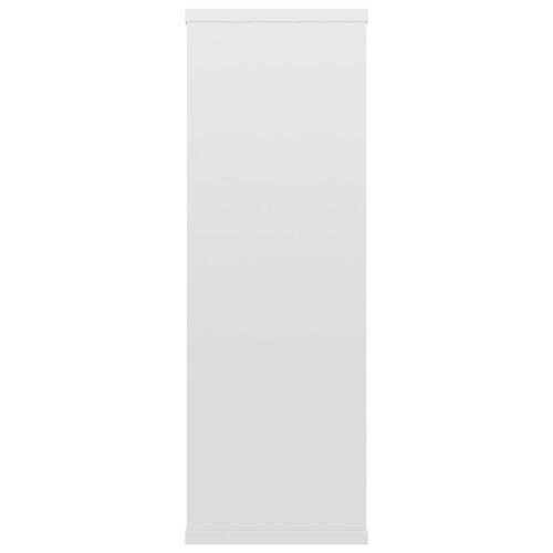 Væghylder 104x20x58,5 cm spånplade hvid højglans