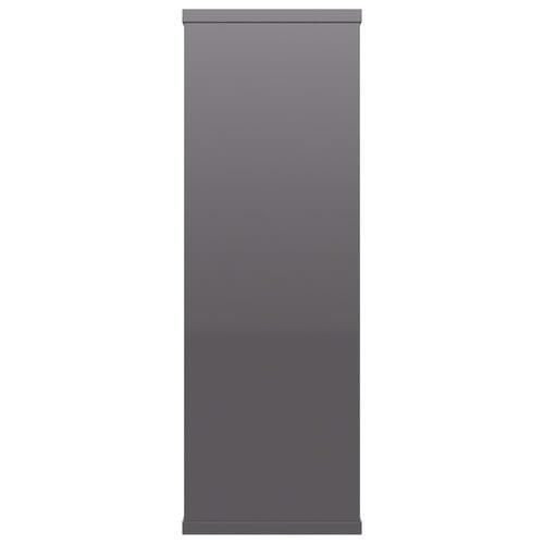 Væghylder 104x20x58,5 cm spånplade grå højglans