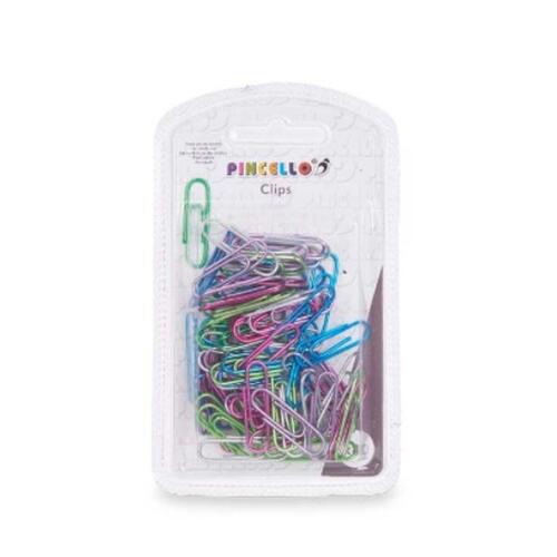 Clip Small Multifarvet Metal (24 enheder)