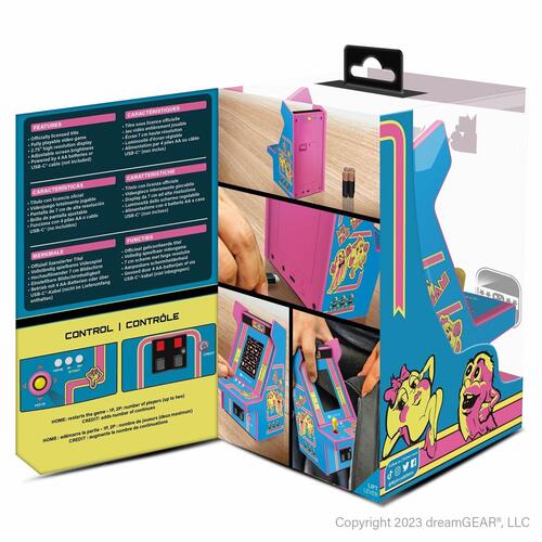 Transportabel spillekonsol My Arcade Micro Player PRO - Ms. Pac-Man Retro Games Blå