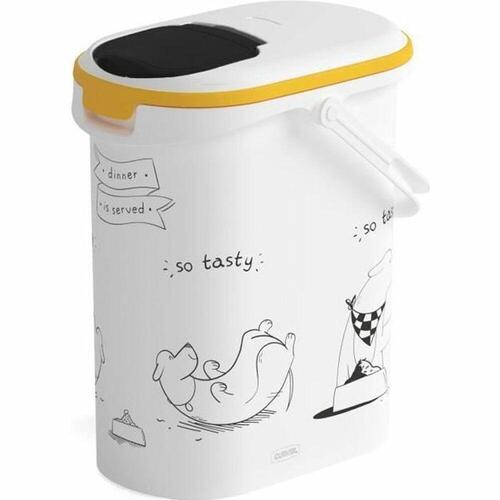 Dåse til dyrefoder Curver 794092 Hvid Plastik 4 Kg 10 L