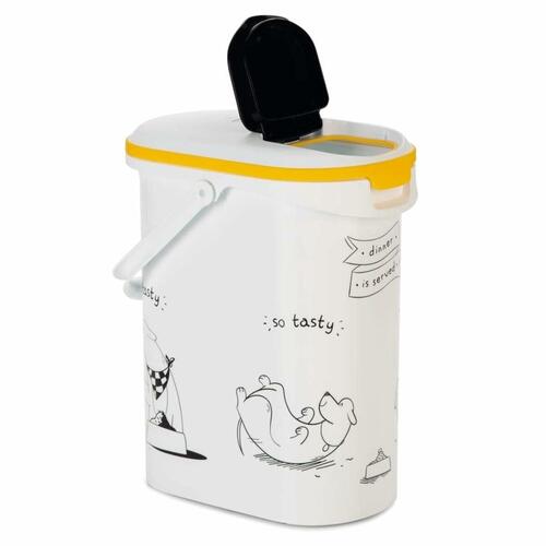 Dåse til dyrefoder Curver 794092 Hvid Plastik 4 Kg 10 L