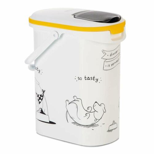 Dåse til dyrefoder Curver 794092 Hvid Plastik 4 Kg 10 L