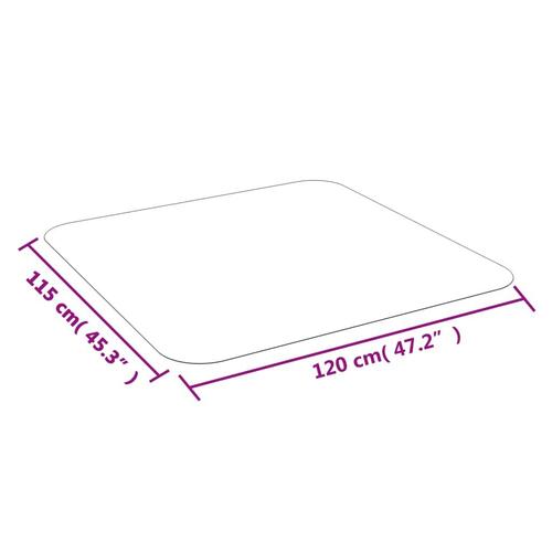 Stoleunderlag til laminat eller tæppe 120x115 cm PVC