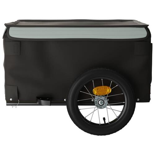 Cykelanhænger 30 kg jern sort og grå