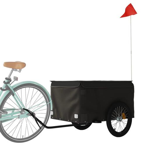 Cykelanhænger 45 kg jern sort