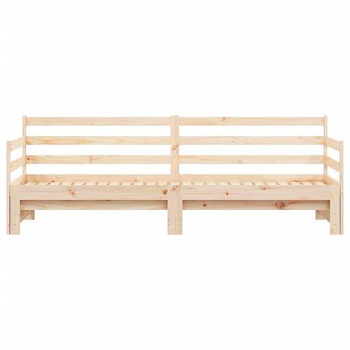 Daybed med udtræk 90x190 cm massivt fyrretræ