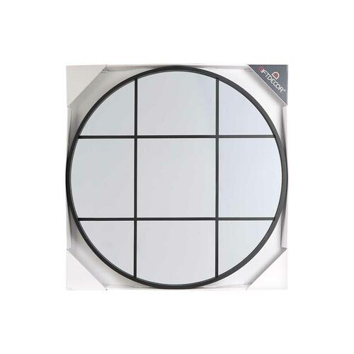 Vægspejl Vindue Sort polystyren 80 x 80 x 3 cm (3 enheder)