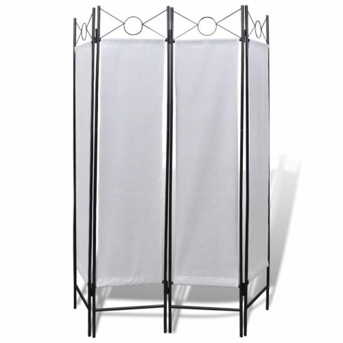 Rumdeler 4 paneler 160 x 180 cm hvid
