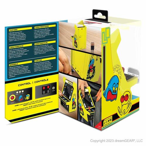 Transportabel spillekonsol My Arcade Micro Player PRO - Pac-Man Retro Games Gul