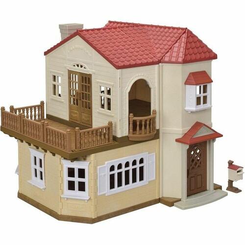 Playset Sylvanian Families Red Roof Country Home Miniature Hus Kanin