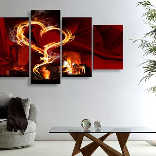 Billede - Flames of love: heart
