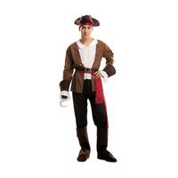 Kostume til voksne Pirat (7 Dele) S