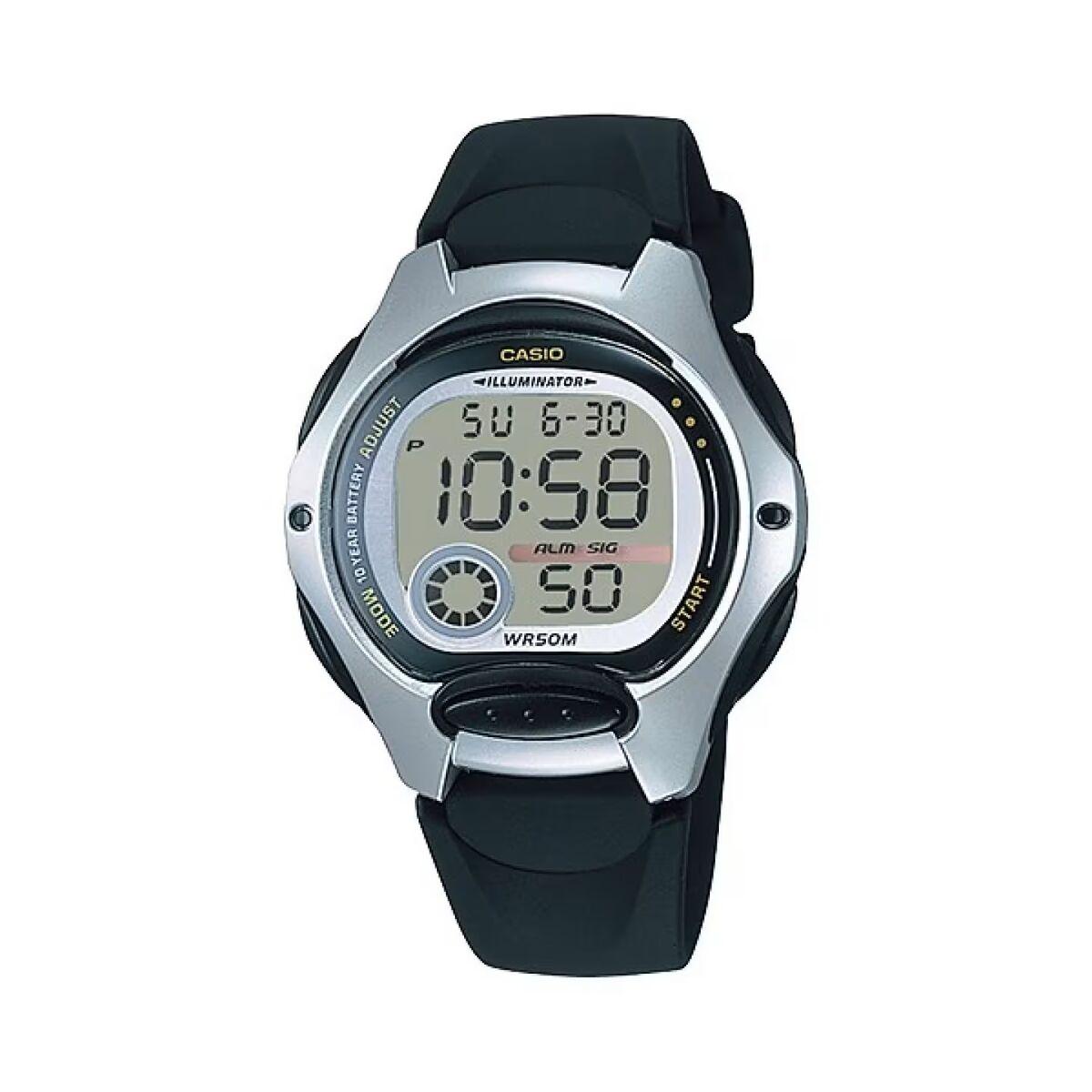 Casio dameur SPORT - digitalt armbåndsur Ø 34-35 mm, sort/grå