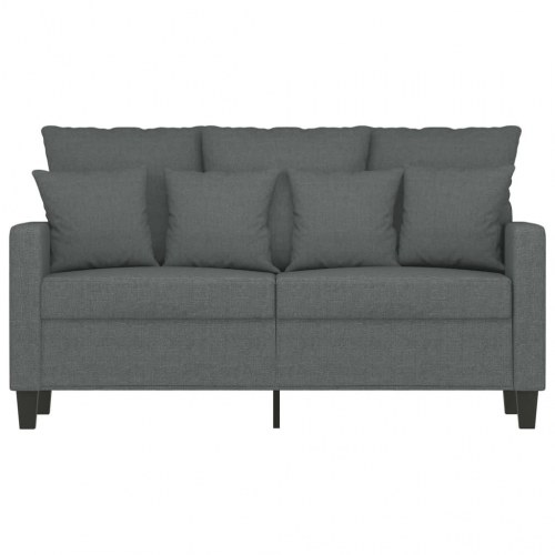 2-personers sofa i stof - mørkegrå, sædebredde 120 cm