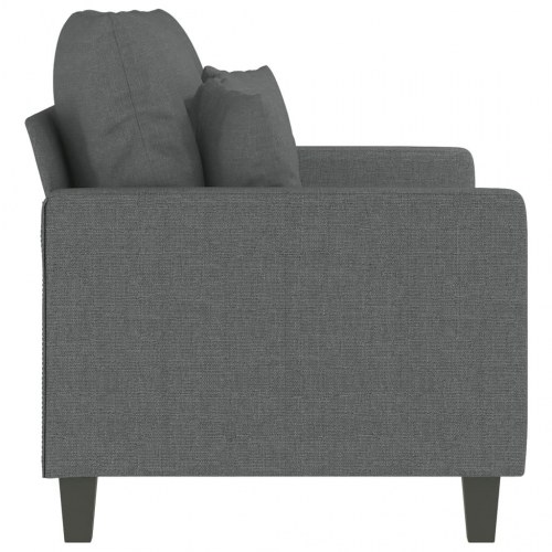 2-personers sofa i stof - mørkegrå, sædebredde 120 cm