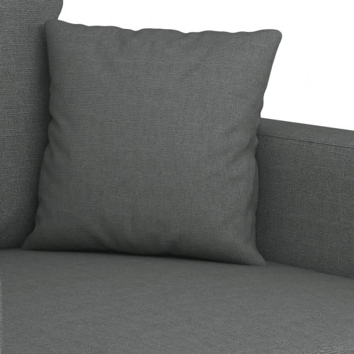 2-personers sofa i stof - mørkegrå, sædebredde 120 cm