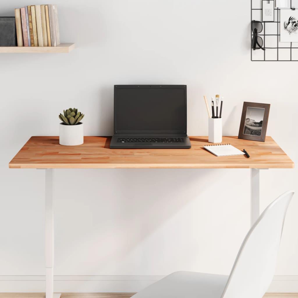 Bordplade 100x60x1,5 cm rektangulær massivt bøgetræ billede