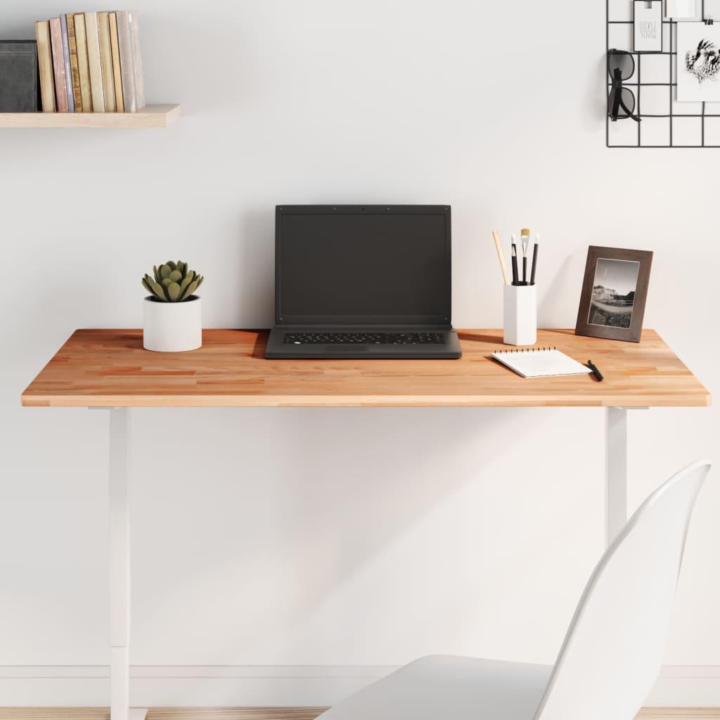 Bordplade 100x50x1,5 cm rektangulær massivt bøgetræ billede