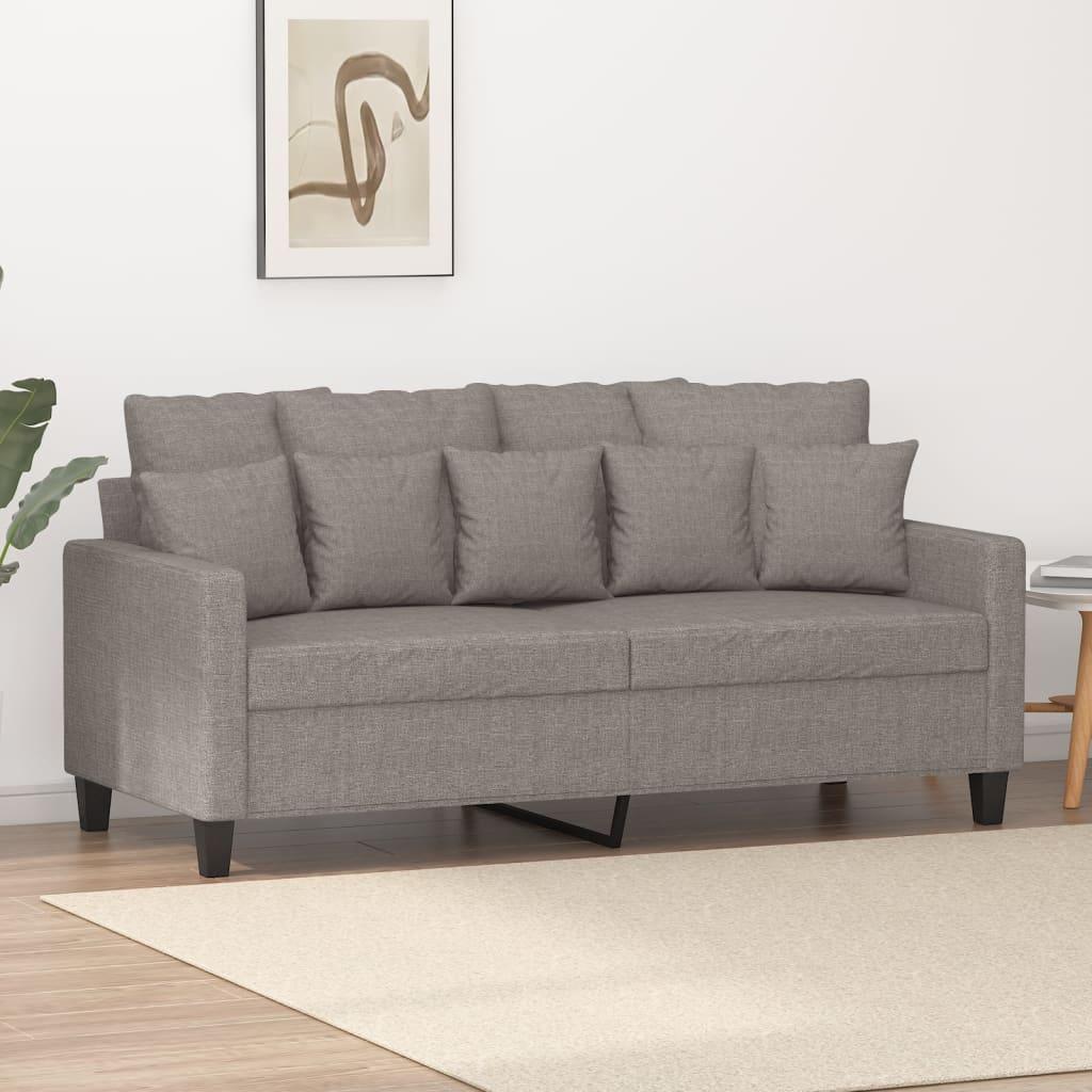 3-Personers Sofa Stof - 140 cm / Gråbrun