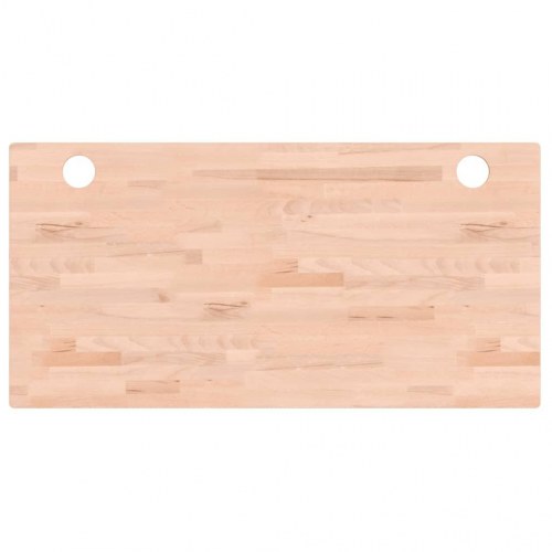 Skrivebordsplade 100x50x2,5 cm massivt bøgetræ