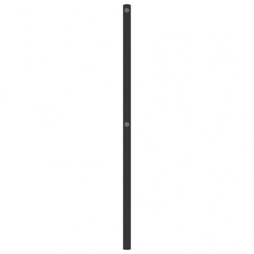 Sengegavl 90 cm metal sort
