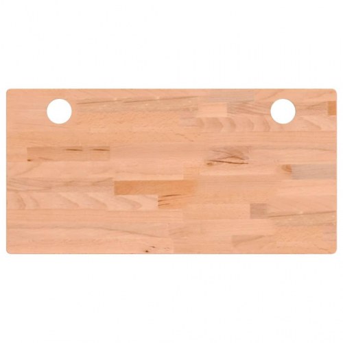 Skrivebordsplade 80x40x4 cm massivt bøgetræ