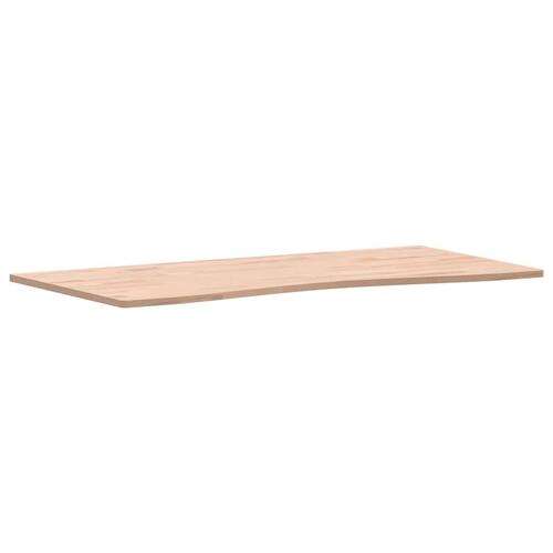 Skrivebordsplade 100x(45-50)x1,5 cm massivt bøgetræ