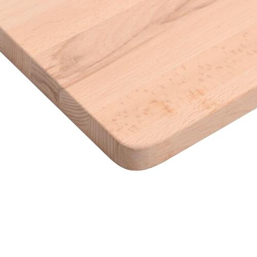 Skrivebordsplade 100x(45-50)x1,5 cm massivt bøgetræ