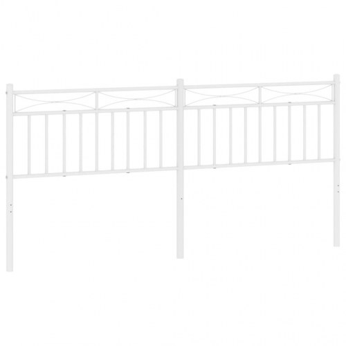 Sengegavl i metal 200 cm - hvid, udskiftningsgavl