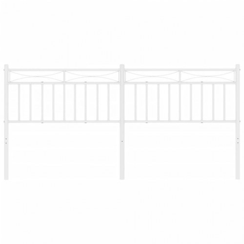 Sengegavl i metal 200 cm - hvid, udskiftningsgavl