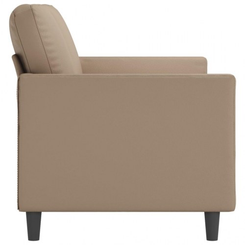 3-personers sofa i kunstlæder - cappuccino, 180 cm sædebredde