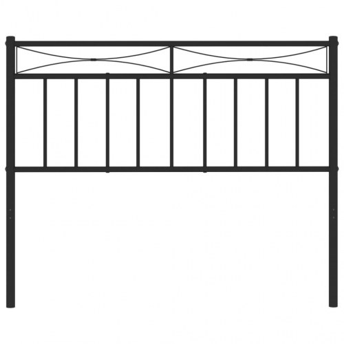 Sengegavl 107 cm metal sort